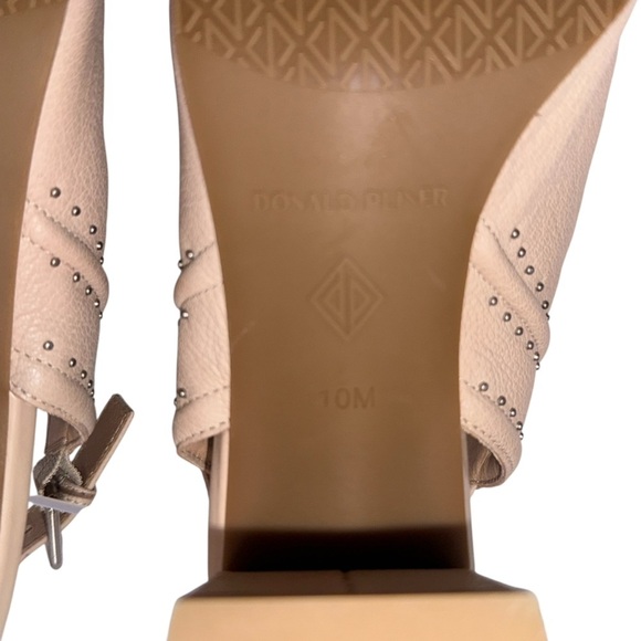 Donald J. Pliner Penny Open Toed Slingback Mule Beige 10M - Picture 8 of 8